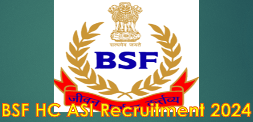 BSF Head Constable ASI Steno Recruitment 2024